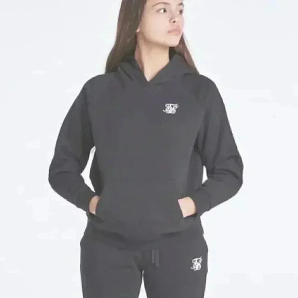 SikSilk Overhead Hoodie - Black - Picture 1 of 6